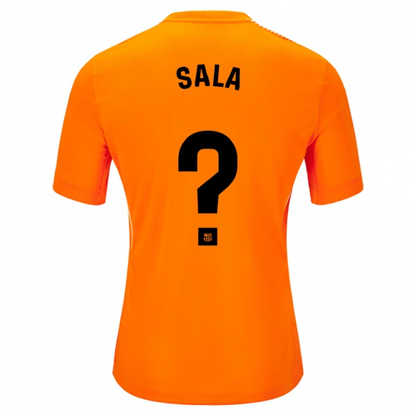 Danxen Dames Gerard Sala #0 Oranje Zwart Keepersshirt 2025/26 T-Shirt