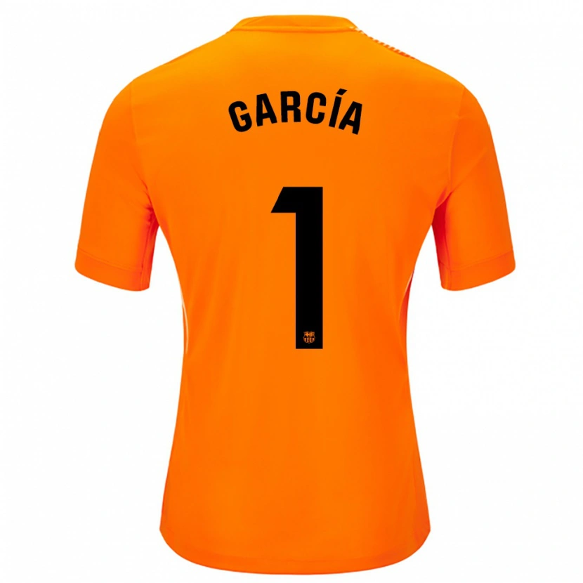 Danxen Dames Joan García #1 Oranje Zwart Keepersshirt 2025/26 T-Shirt