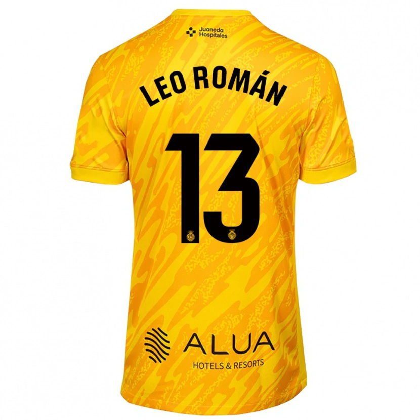 Danxen Dames Leo Román #13 Oranje Zwart Keepersshirt 2025/26 T-Shirt