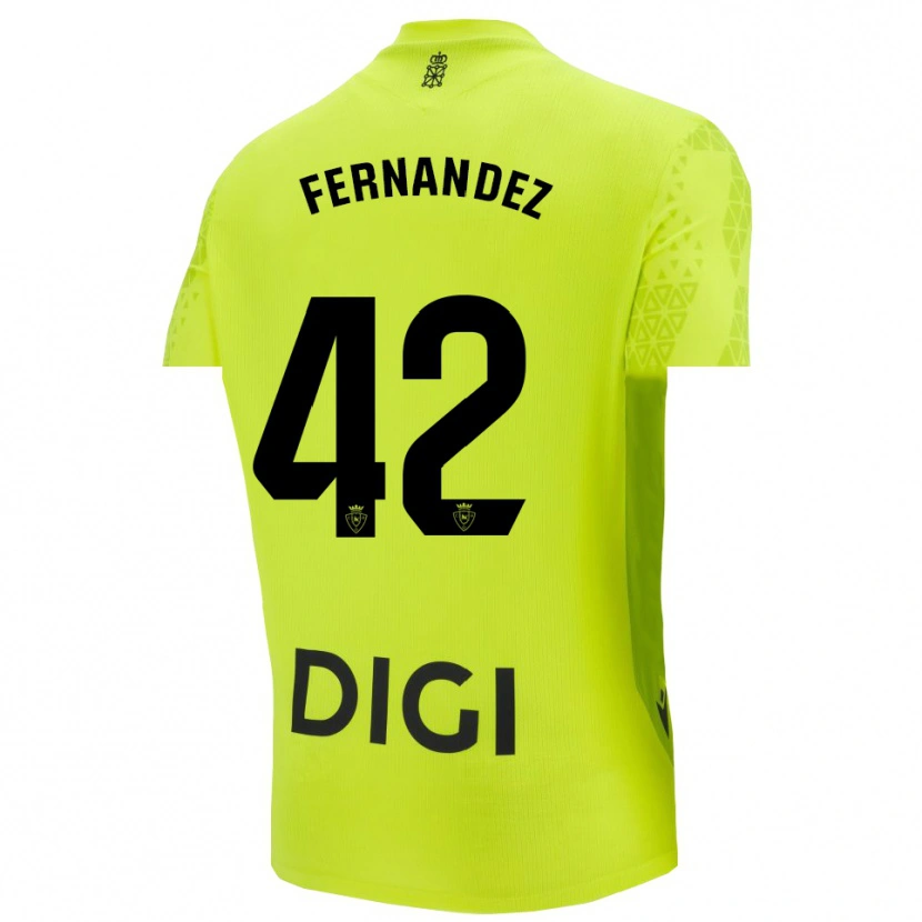 Danxen Dames Rafa Fernández #42 Fluorescerend Groen Keepersshirt 2025/26 T-Shirt