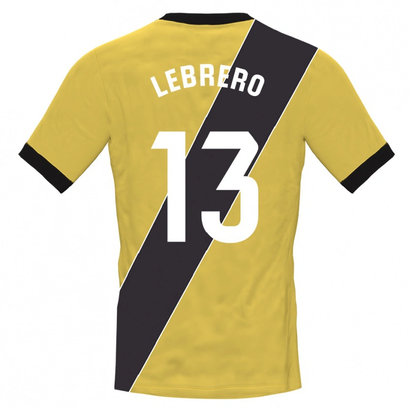 Danxen Dames Lucia Lebrero Rodríguez #13 Geel Zwart Keepersshirt 2025/26 T-Shirt