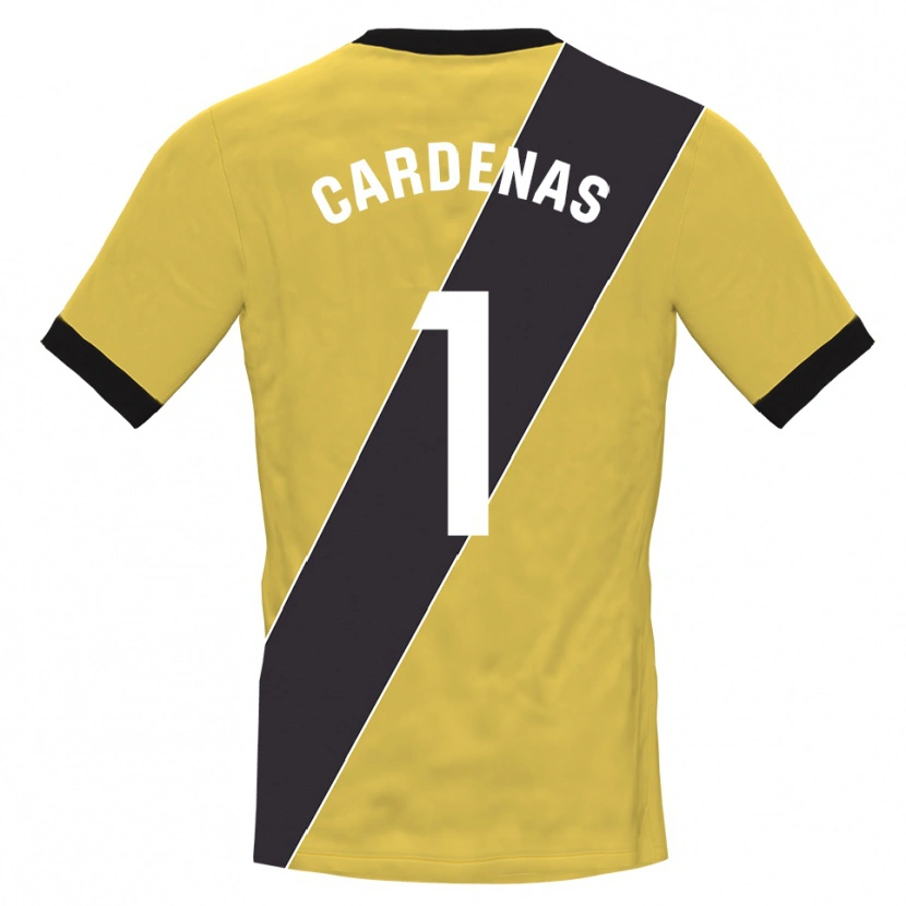 Danxen Dames Dani Cárdenas #1 Geel Zwart Keepersshirt 2025/26 T-Shirt