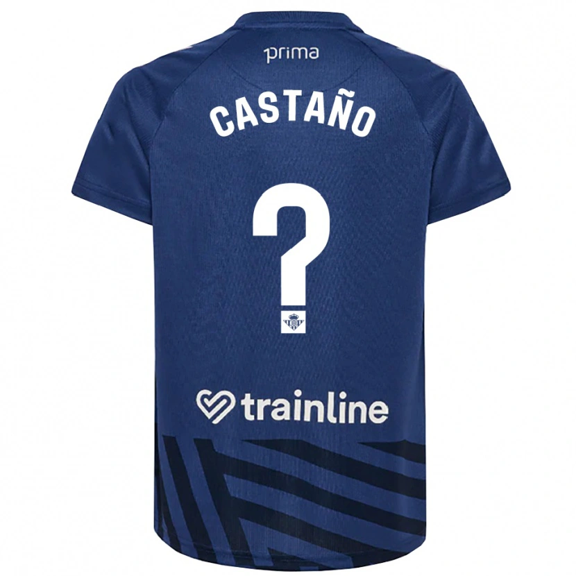 Danxen Dames Jesús Castaño #0 Koninklijk Blauw Wit Keepersshirt 2025/26 T-Shirt