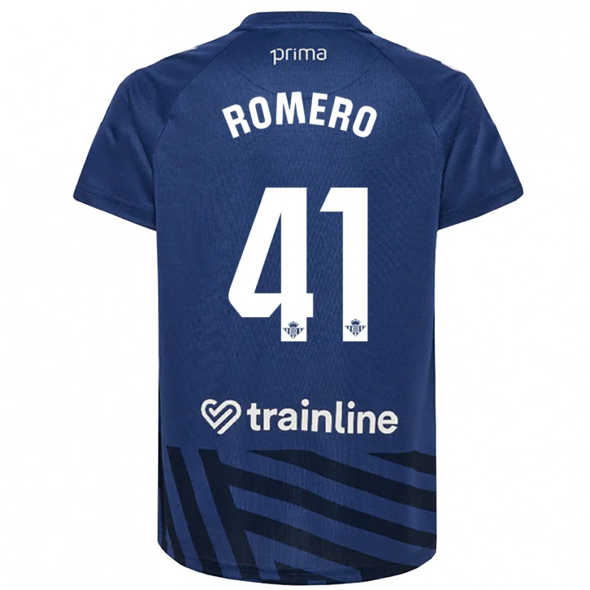 Danxen Dames José Romero #41 Koninklijk Blauw Wit Keepersshirt 2025/26 T-Shirt