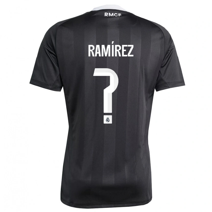 Danxen Dames Izan Ramírez #0 Zwart Wit Keepersshirt 2025/26 T-Shirt