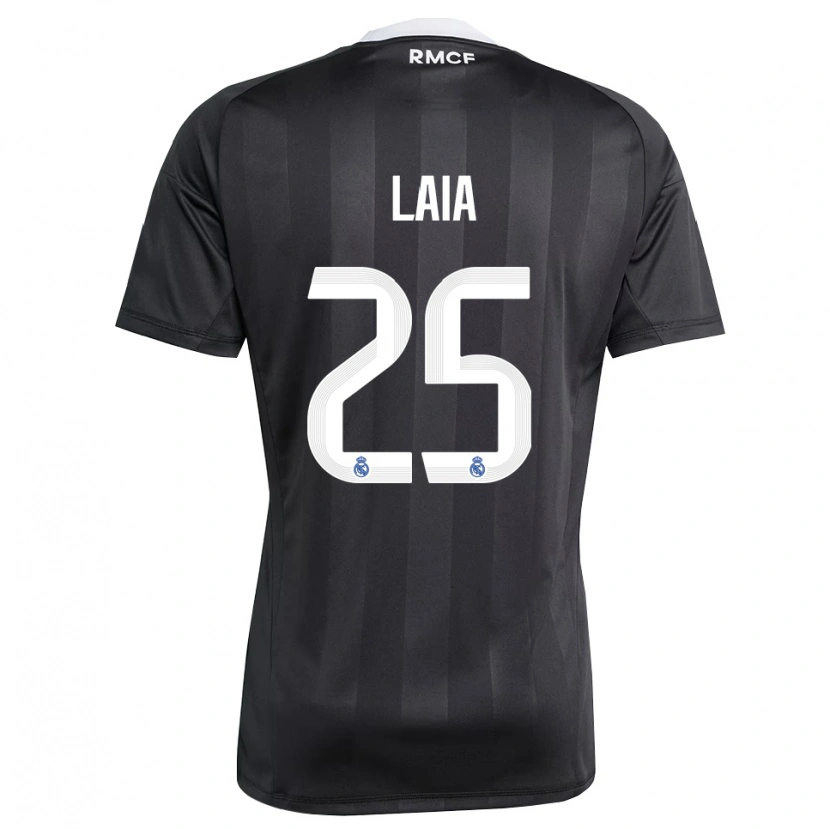 Danxen Dames Laia López De La Morena #25 Zwart Wit Keepersshirt 2025/26 T-Shirt