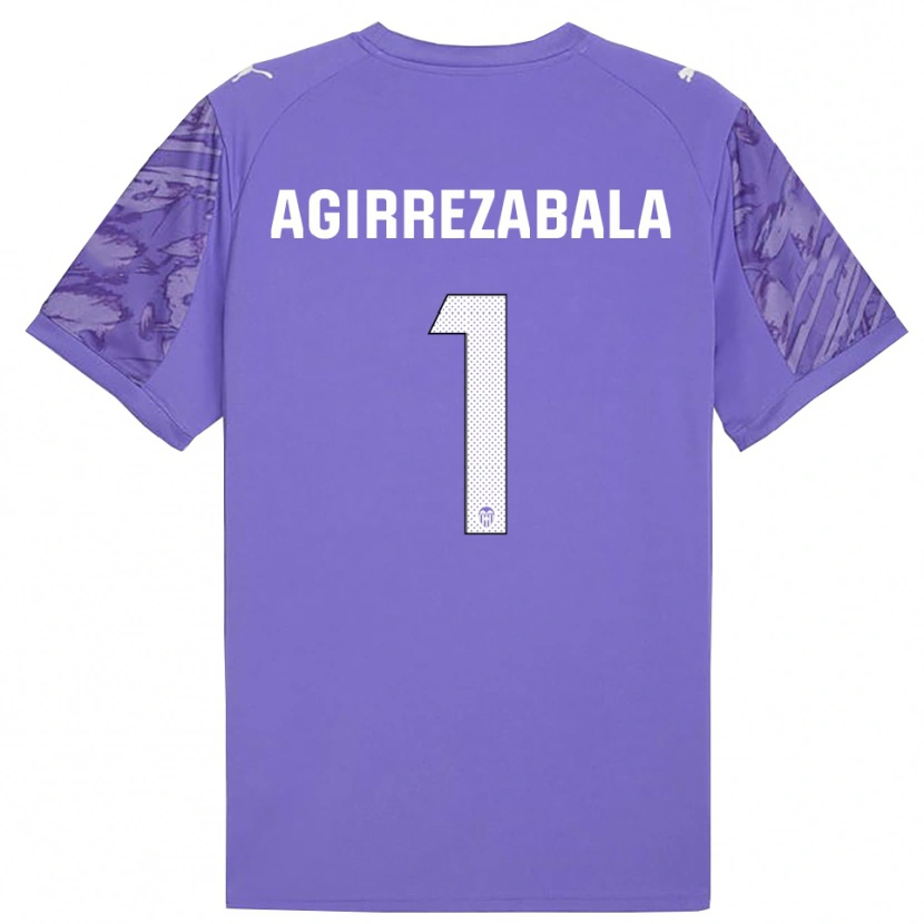 Danxen Dames Julen Agirrezabala #1 Lila Wit Keepersshirt 2025/26 T-Shirt