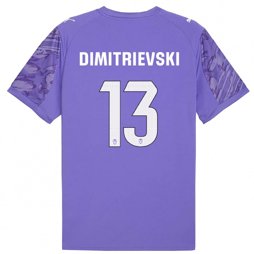 Danxen Dames Stole Dimitrievski #13 Lila Wit Keepersshirt 2025/26 T-Shirt