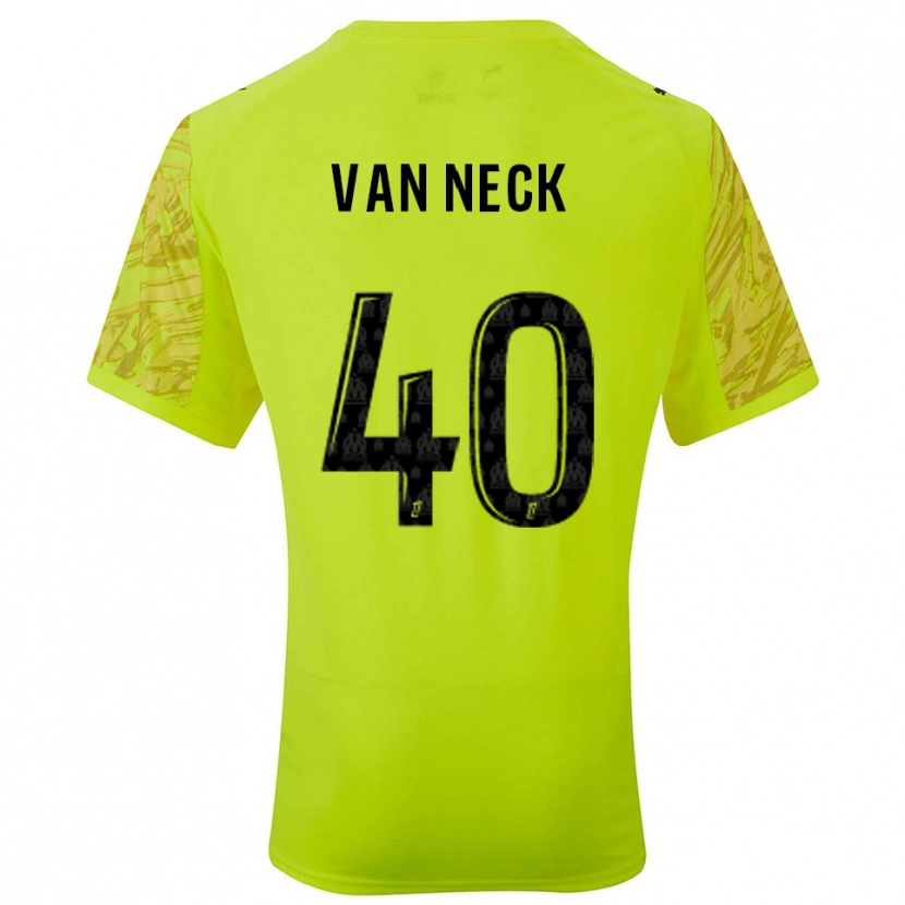 Danxen Dames Jelle Van Neck #40 Fluorescerend Groen Zwart Keepersshirt 2025/26 T-Shirt