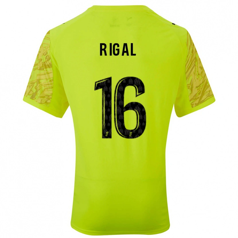 Danxen Dames Pablo Rigal #16 Fluorescerend Groen Zwart Keepersshirt 2025/26 T-Shirt
