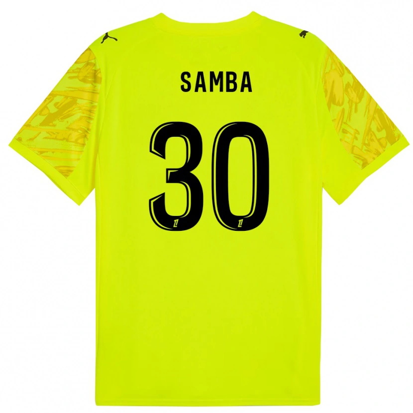Danxen Dames Brice Samba #30 Fluorescerend Groen Geel Keepersshirt 2025/26 T-Shirt
