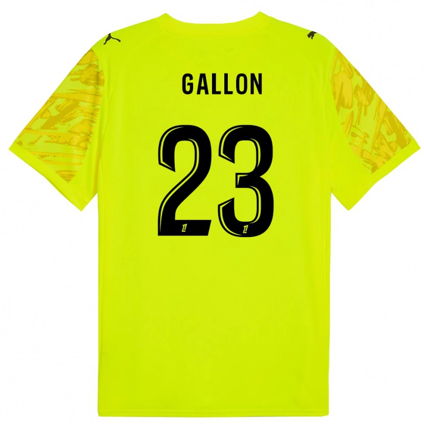 Danxen Dames Gauthier Gallon #23 Fluorescerend Groen Geel Keepersshirt 2025/26 T-Shirt