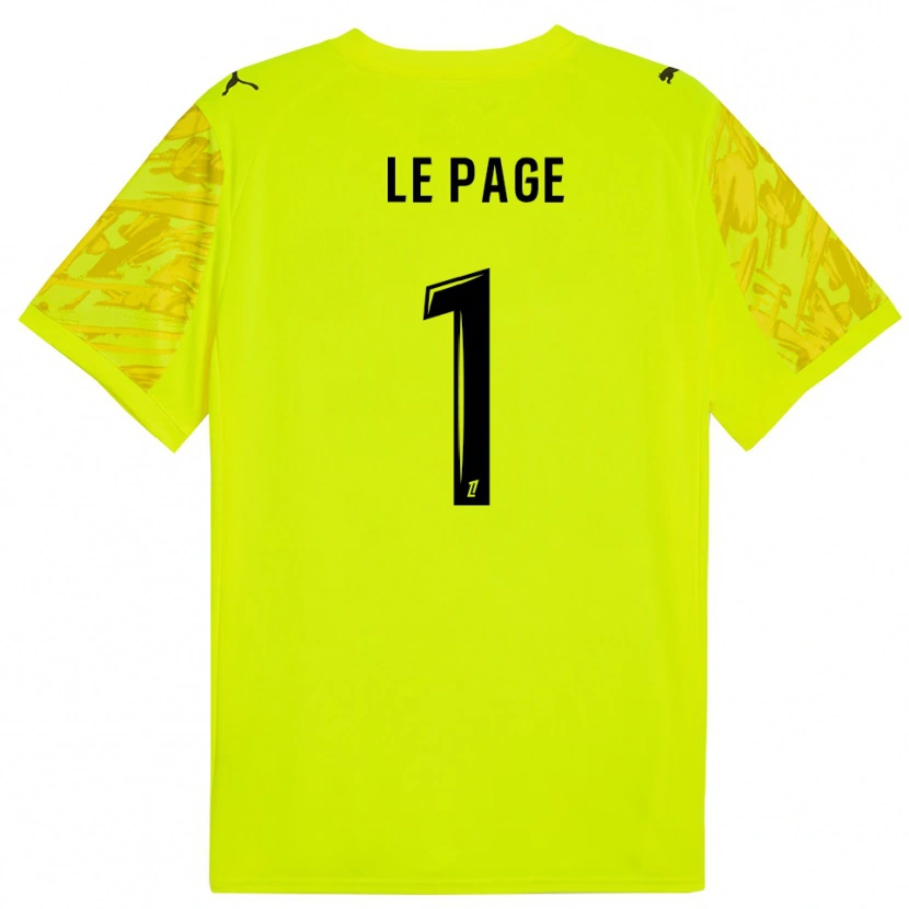 Danxen Dames Noé Le Page #1 Fluorescerend Groen Geel Keepersshirt 2025/26 T-Shirt