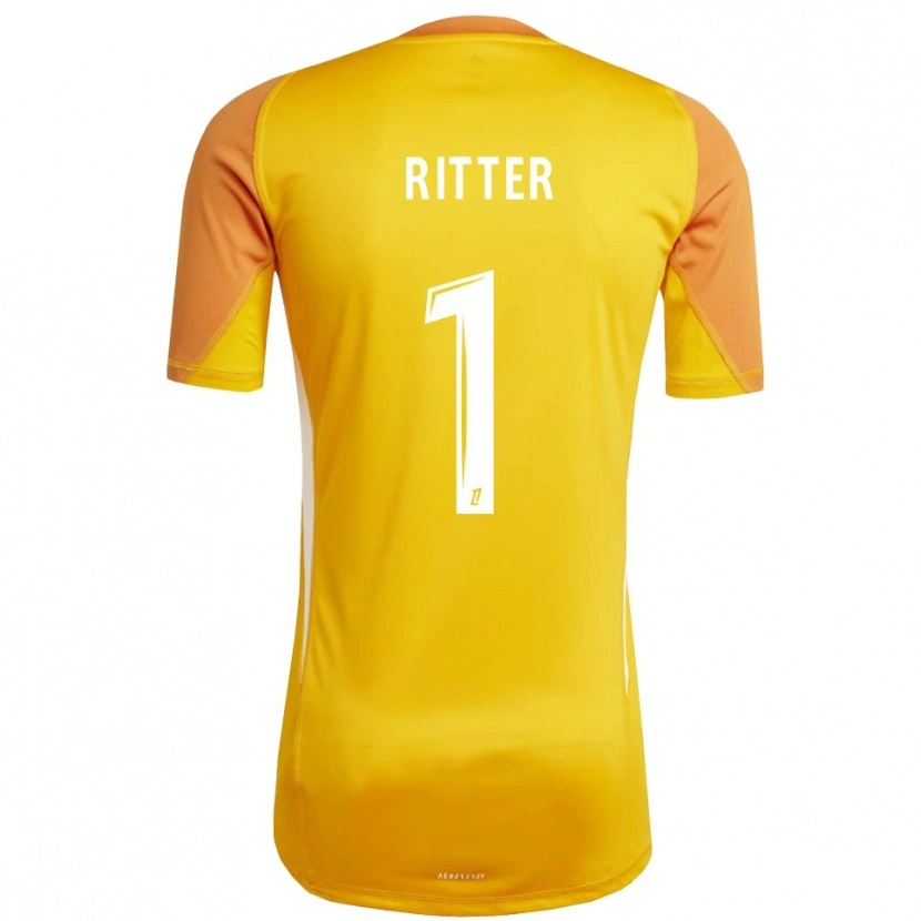 Danxen Dames Maxime Ritter #1 Oranje Wit Keepersshirt 2025/26 T-Shirt