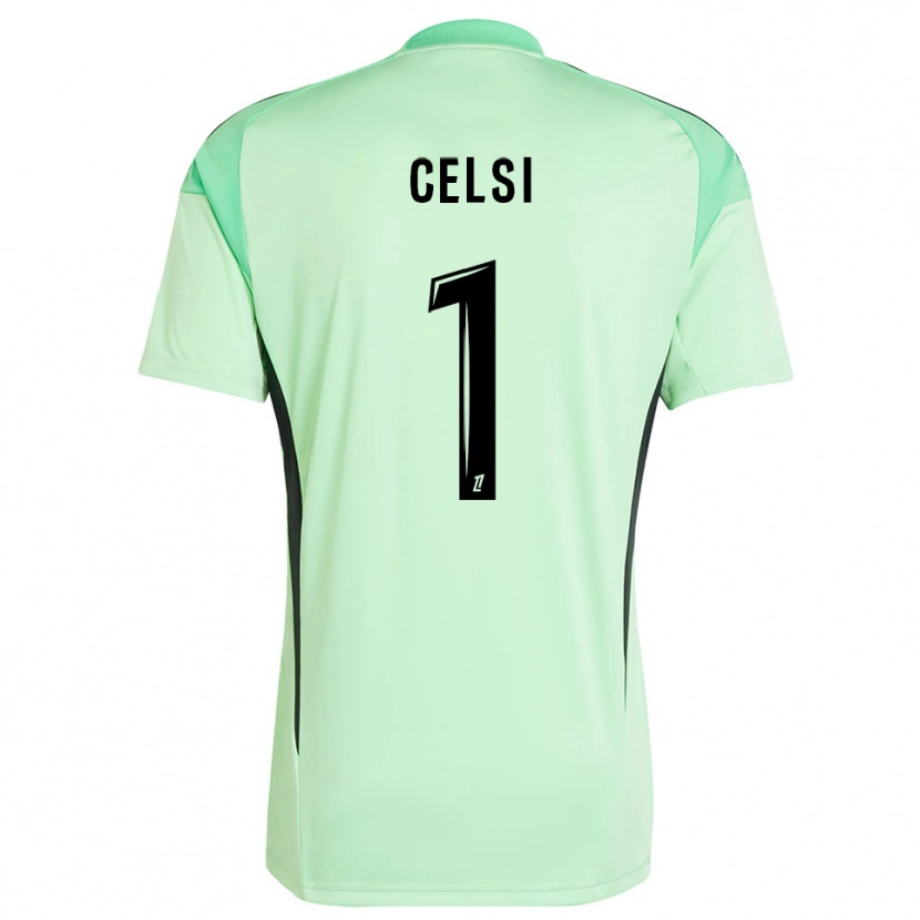 Danxen Dames Rafael Celsi #1 Lichtgroen Zwart Keepersshirt 2025/26 T-Shirt
