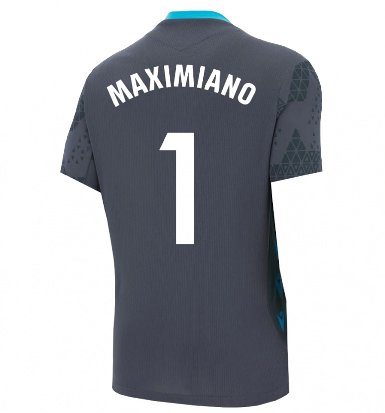 Danxen Dames Luís Maximiano #1 Donkergrijs Zwart Keepersshirt 2025/26 T-Shirt