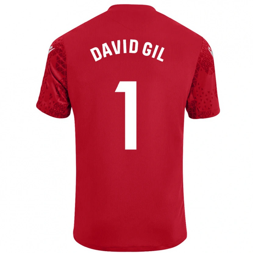 Danxen Dames David Gil #1 Rood Wit Keepersshirt 2025/26 T-Shirt