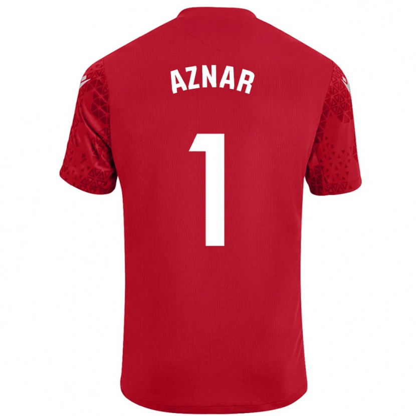 Danxen Dames Victor Aznar #1 Rood Wit Keepersshirt 2025/26 T-Shirt