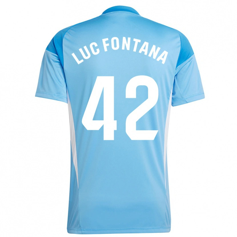 Danxen Dames Jean Luc Fontana #42 Hemelsblauw Wit Keepersshirt 2025/26 T-Shirt