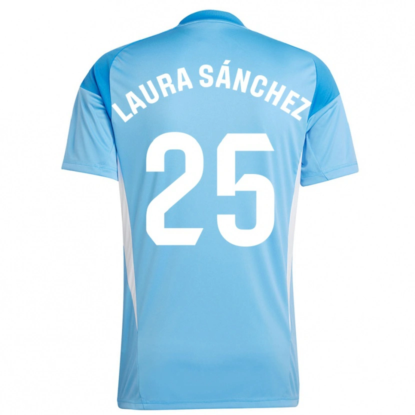 Danxen Dames Laura Sánchez Comuñas #25 Hemelsblauw Wit Keepersshirt 2025/26 T-Shirt