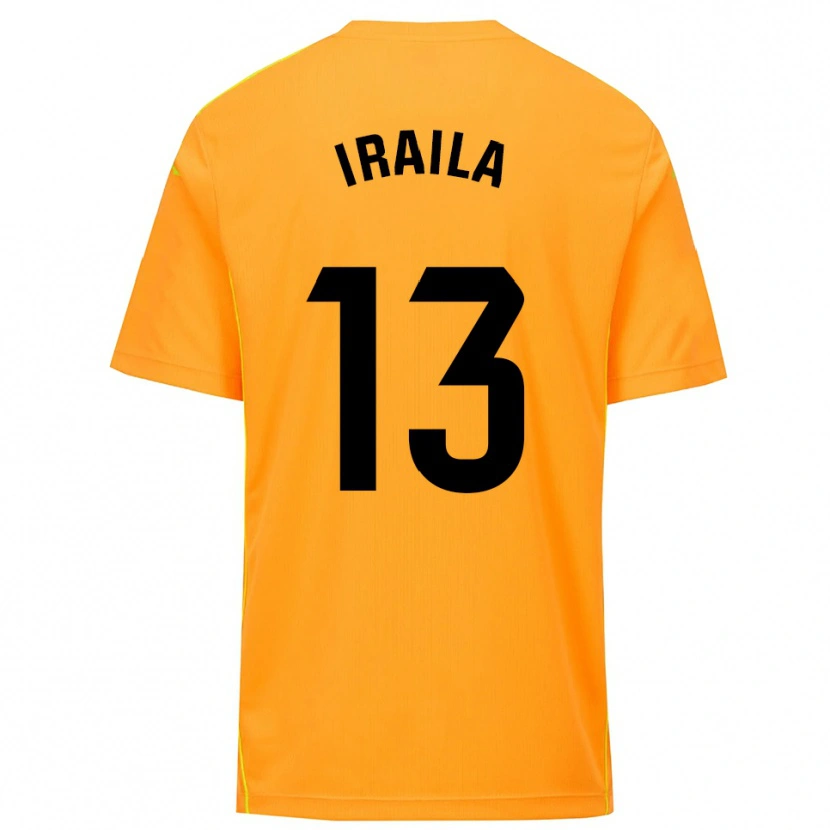 Danxen Dames Iraila Rivera Simón #13 Oranje Zwart Keepersshirt 2025/26 T-Shirt