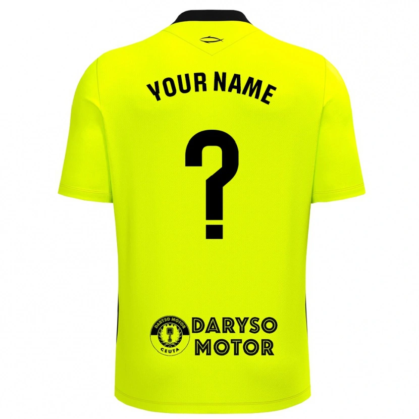Danxen Dames AD Ceuta Geel Groen Zwart Keepersshirt 2025/26 T-Shirt