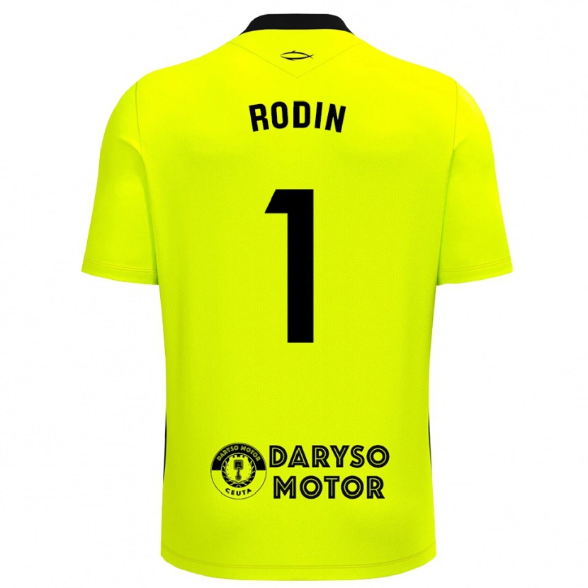 Danxen Dames Antonio Rodin #1 Geel Groen Zwart Keepersshirt 2025/26 T-Shirt
