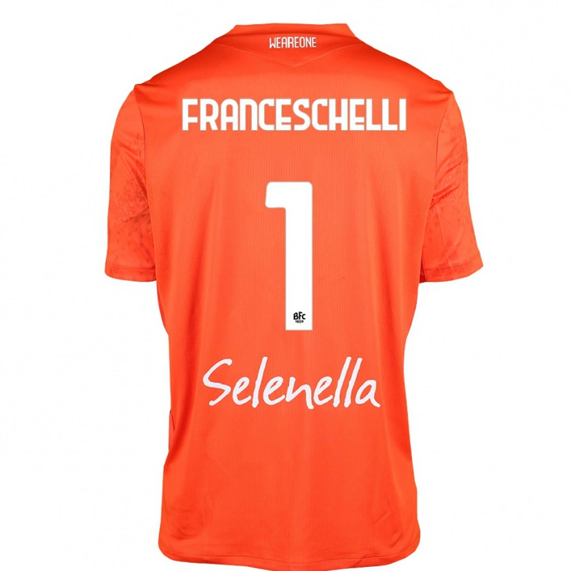 Danxen Dames Matteo Franceschelli #1 Oranje Zwart Wit Keepersshirt 2025/26 T-Shirt