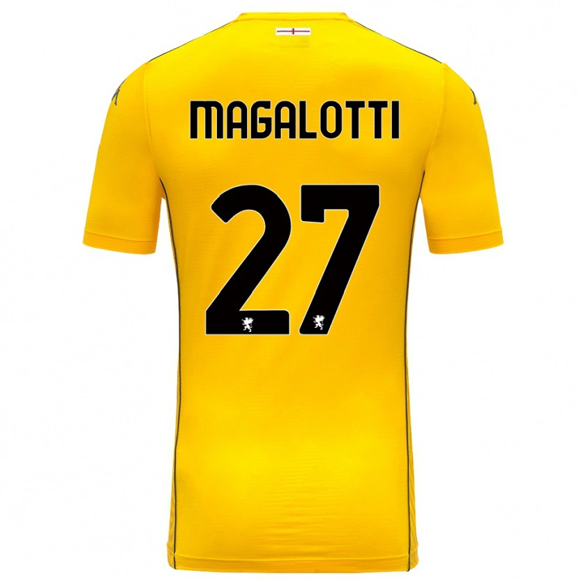 Danxen Dames Gabriele Magalotti #27 Donker Geel Zwart Keepersshirt 2025/26 T-Shirt