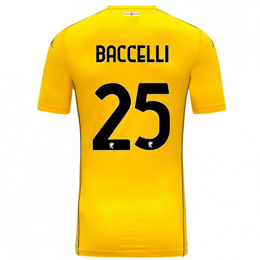 Danxen Dames Pietro Baccelli #25 Donker Geel Zwart Keepersshirt 2025/26 T-Shirt