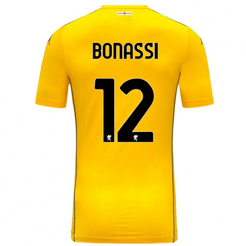 Danxen Dames Lorenzo Bonassi #12 Donker Geel Zwart Keepersshirt 2025/26 T-Shirt