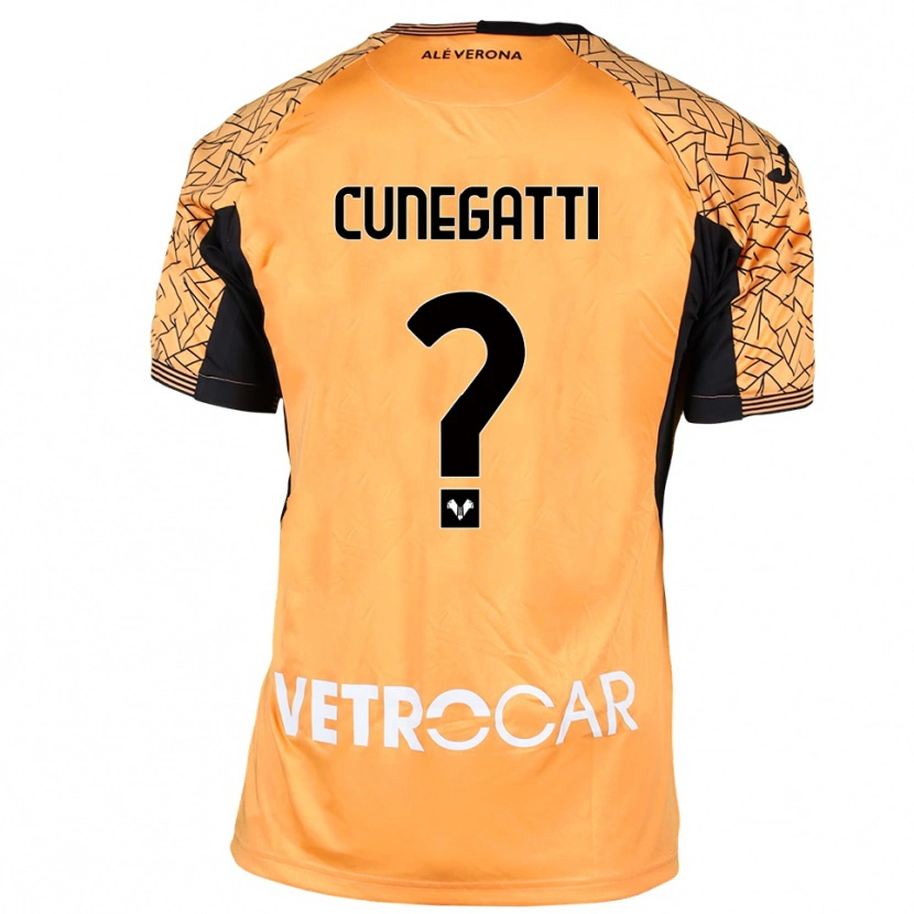 Danxen Dames Andrea Cunegatti #0 Oranje Zwart Wit Keepersshirt 2025/26 T-Shirt