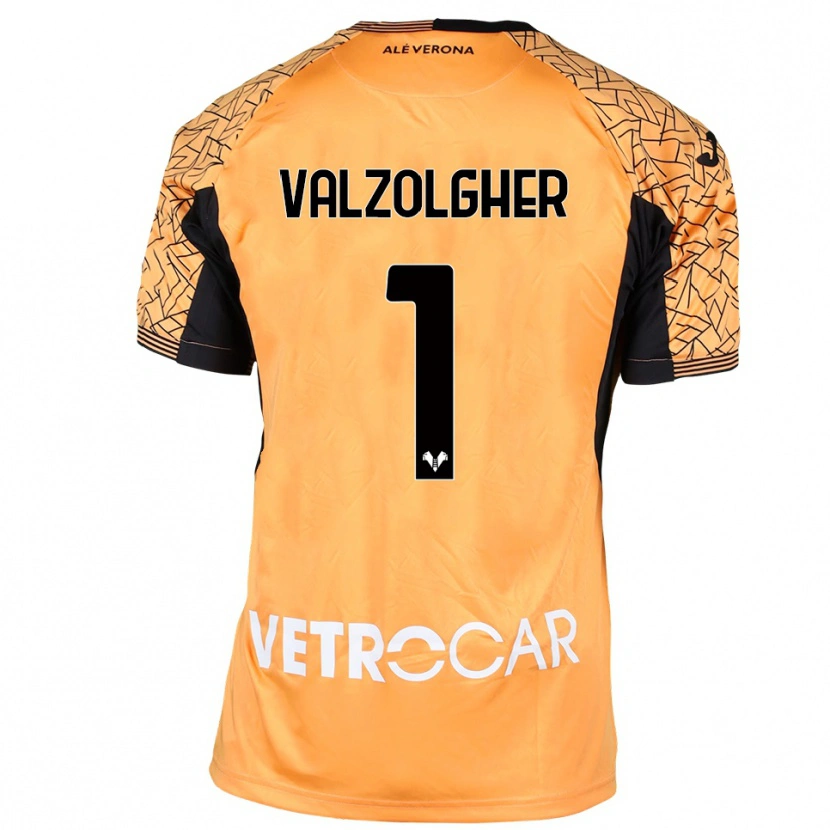 Danxen Dames Chiara Valzolgher #1 Oranje Zwart Wit Keepersshirt 2025/26 T-Shirt