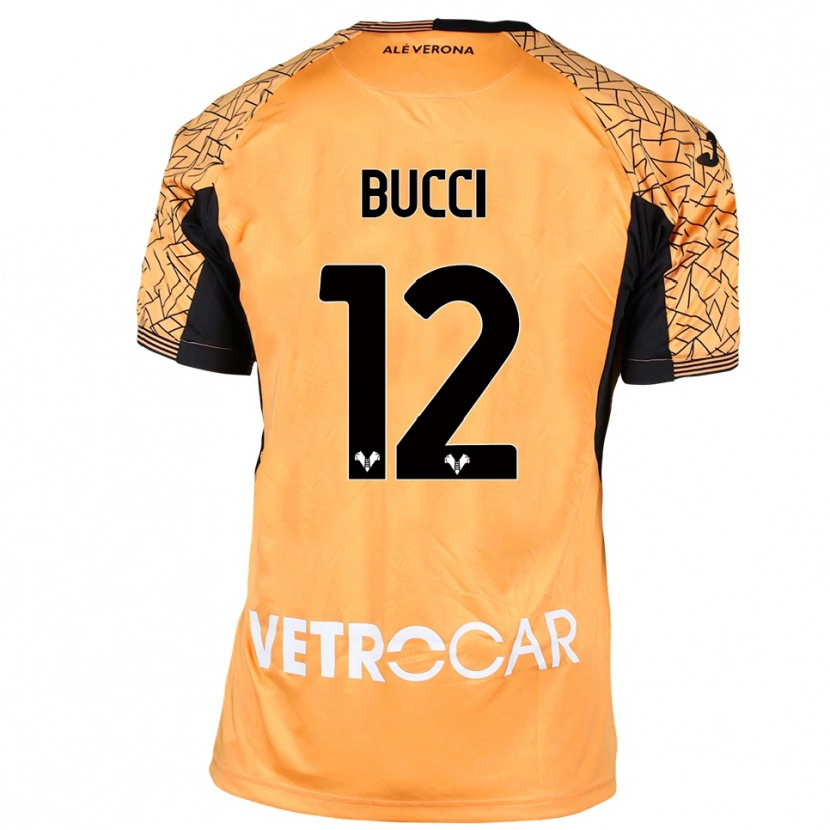 Danxen Dames Irene Bucci #12 Oranje Zwart Wit Keepersshirt 2025/26 T-Shirt