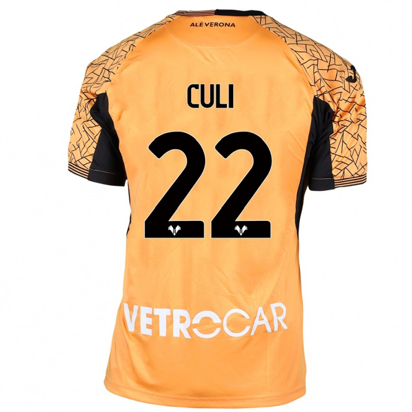 Danxen Dames Daniel Culi #22 Oranje Zwart Wit Keepersshirt 2025/26 T-Shirt