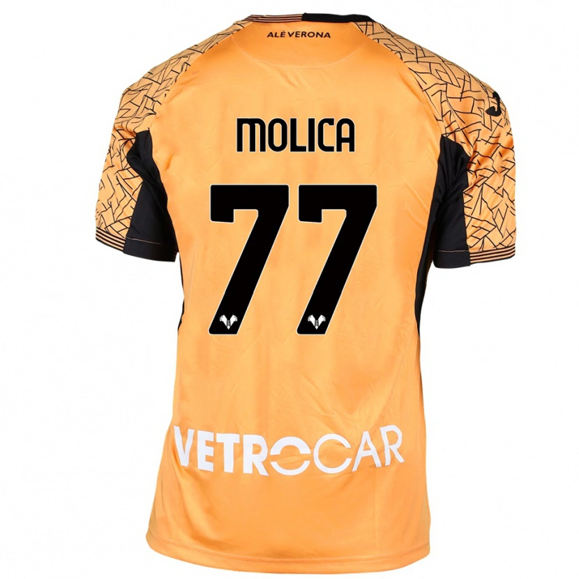 Danxen Dames Francesco Molica #77 Oranje Zwart Wit Keepersshirt 2025/26 T-Shirt