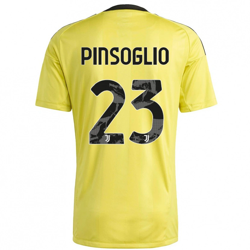 Danxen Dames Carlo Pinsoglio #23 Geel Wit Keepersshirt 2025/26 T-Shirt