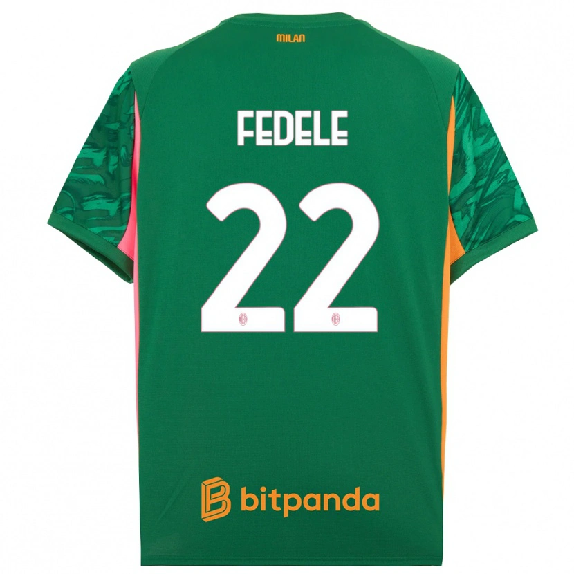 Danxen Dames Noemi Fedele #22 Groen Oranje Roze Keepersshirt 2025/26 T-Shirt