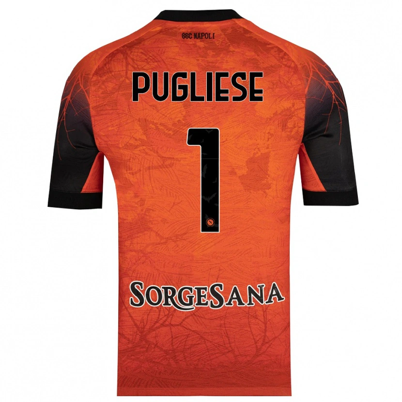 Danxen Dames Claudio Pugliese #1 Oranje Rood Zwart Keepersshirt 2025/26 T-Shirt