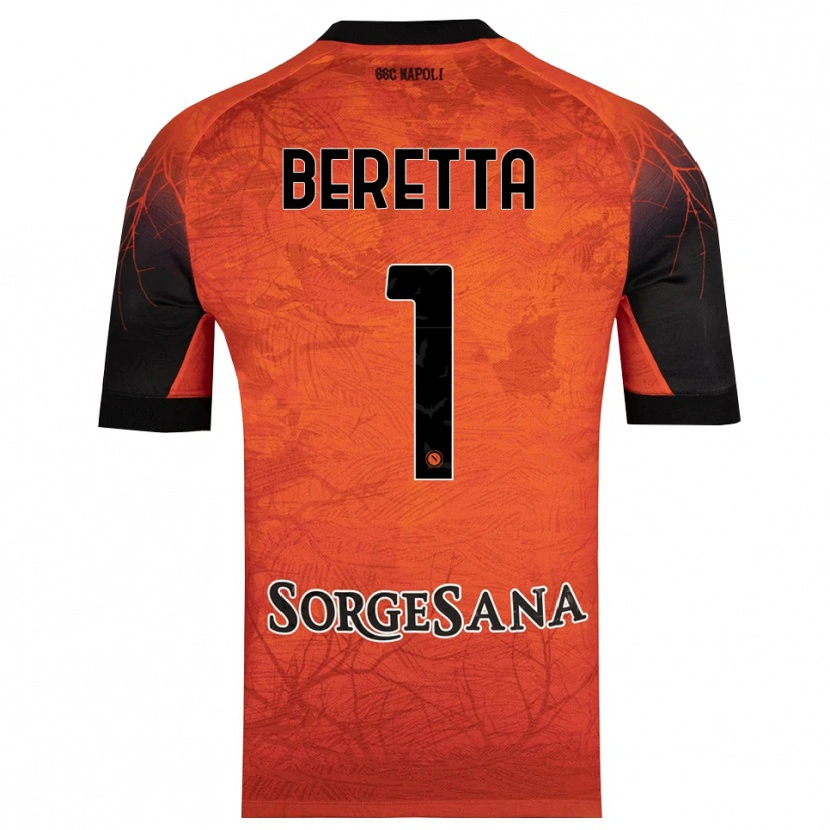 Danxen Dames Beatrice Beretta #1 Oranje Rood Zwart Keepersshirt 2025/26 T-Shirt