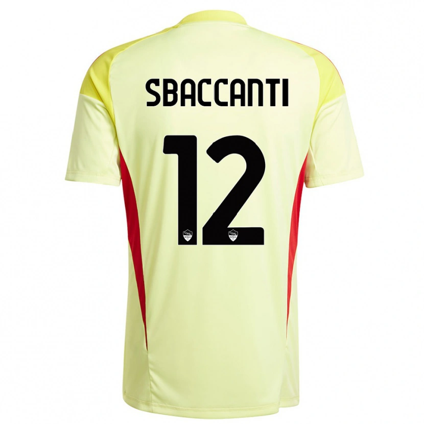 Danxen Dames Christian Sbaccanti #12 Licht Geel Oranje Keepersshirt 2025/26 T-Shirt