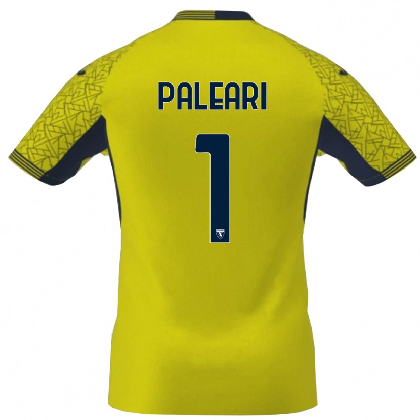 Danxen Dames Alberto Paleari #1 Geel Zwart Keepersshirt 2025/26 T-Shirt