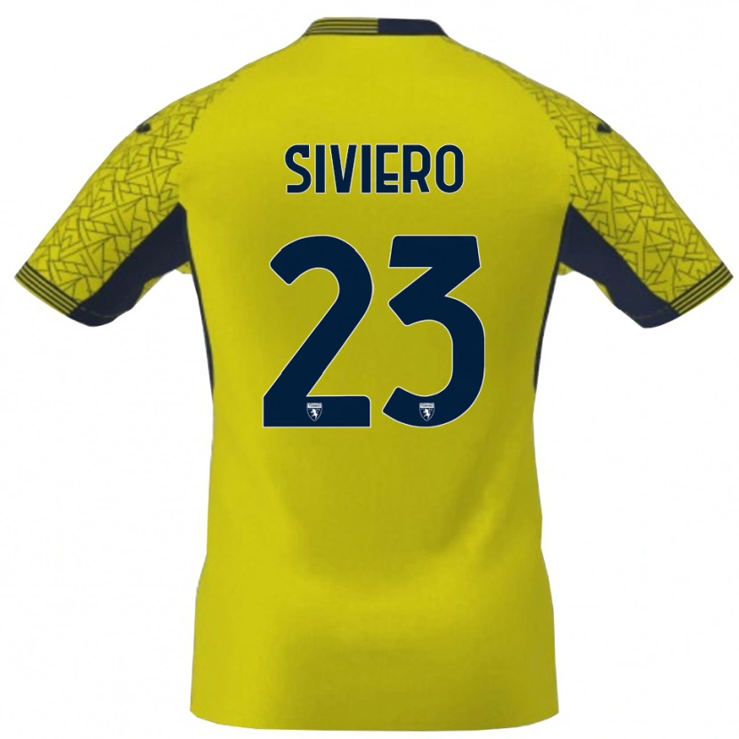 Danxen Dames Lapo Siviero #23 Geel Zwart Keepersshirt 2025/26 T-Shirt