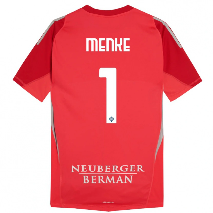 Danxen Dames Henrique Menke #1 Rood Grijs Keepersshirt 2025/26 T-Shirt