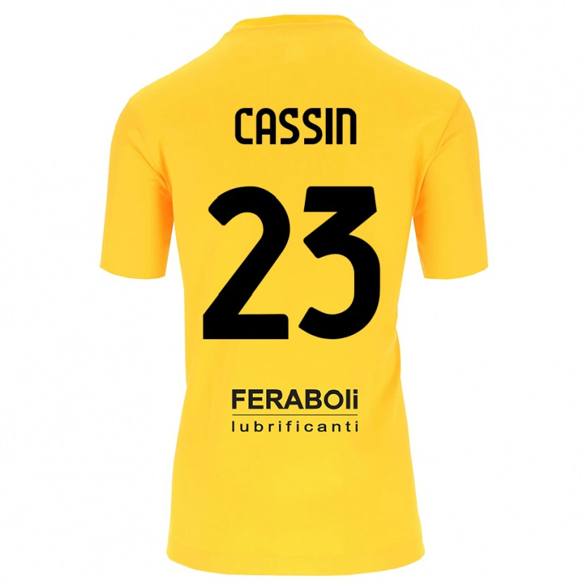 Danxen Dames Marco Cassin #23 Geel Zwart Keepersshirt 2025/26 T-Shirt
