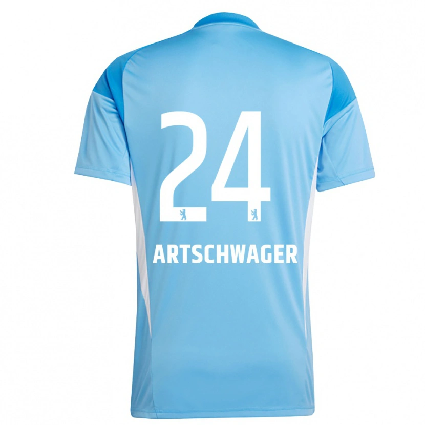 Danxen Dames Finn Artschwager #24 Blauw Zwart Keepersshirt 2025/26 T-Shirt