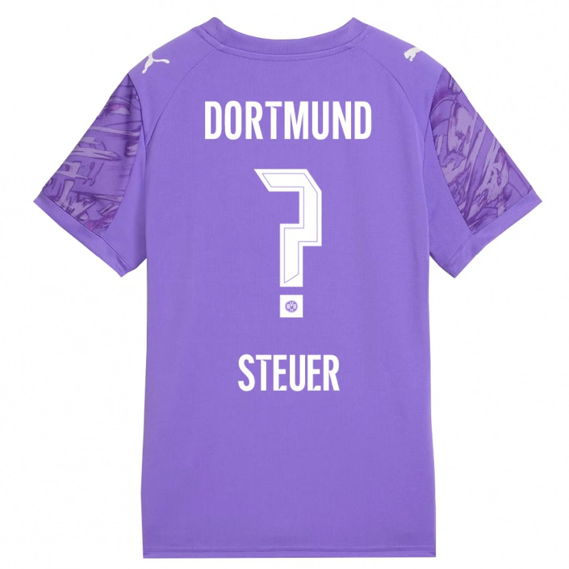 Danxen Dames Etienne Steuer #0 Lila Wit Keepersshirt 2025/26 T-Shirt