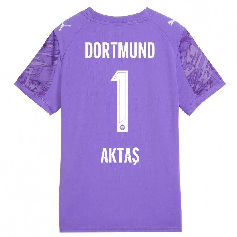 Danxen Dames Yılmaz Aktaş #1 Lila Wit Keepersshirt 2025/26 T-Shirt