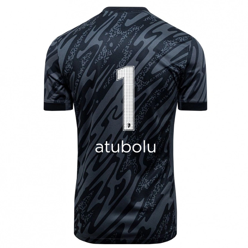 Danxen Dames Noah Atubolu #1 Zwart Wit Keepersshirt 2025/26 T-Shirt