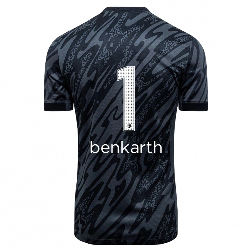 Danxen Dames Laura Benkarth #1 Zwart Wit Keepersshirt 2025/26 T-Shirt